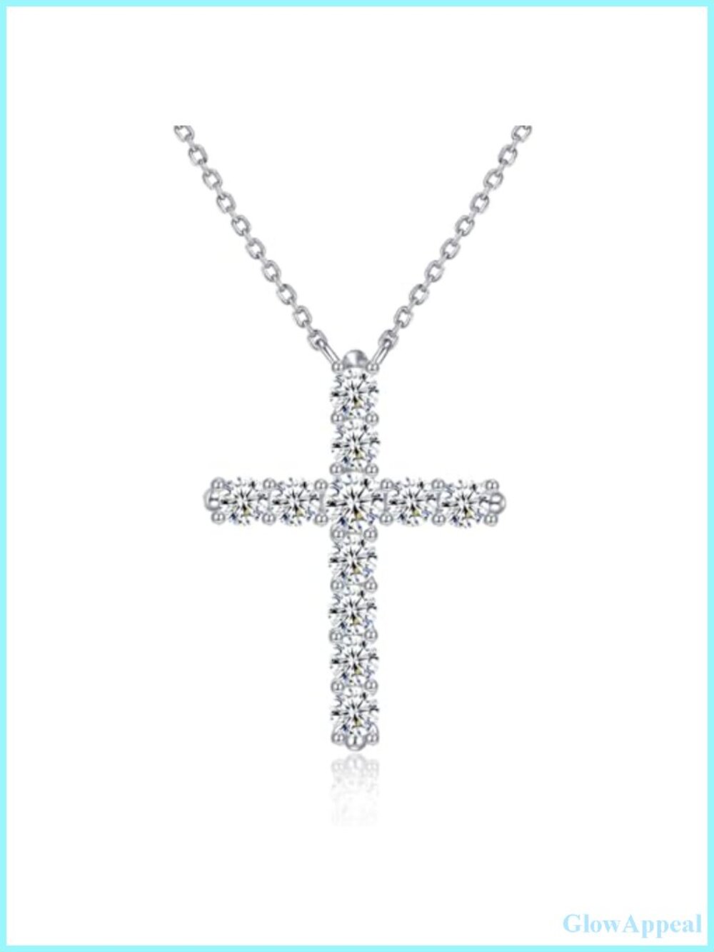 14K Gold Plated Cross Necklace for Women Cubic Zirconia Pendant Dainty Chain